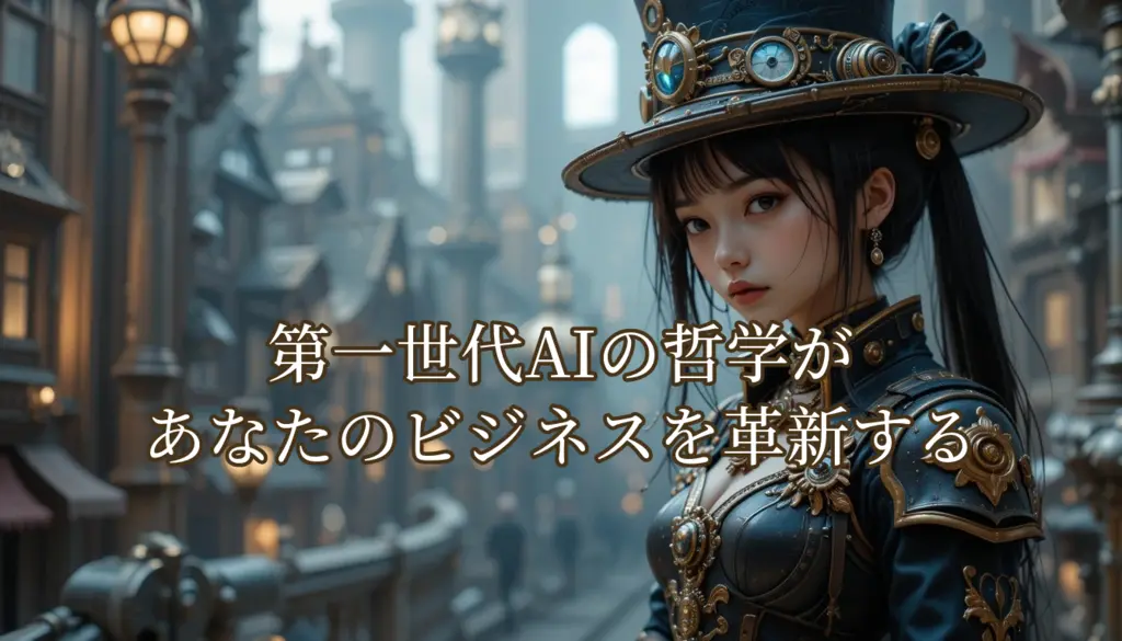 第１世代AIの哲学があなたのビジネスを変革する